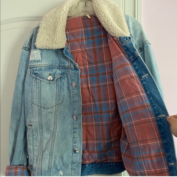 Like New, Free People Jean Jacket, Medium - Picture 3 of 5